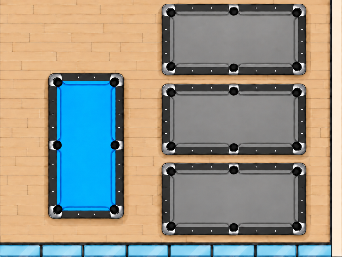 Pool Table 1 location at Lylia